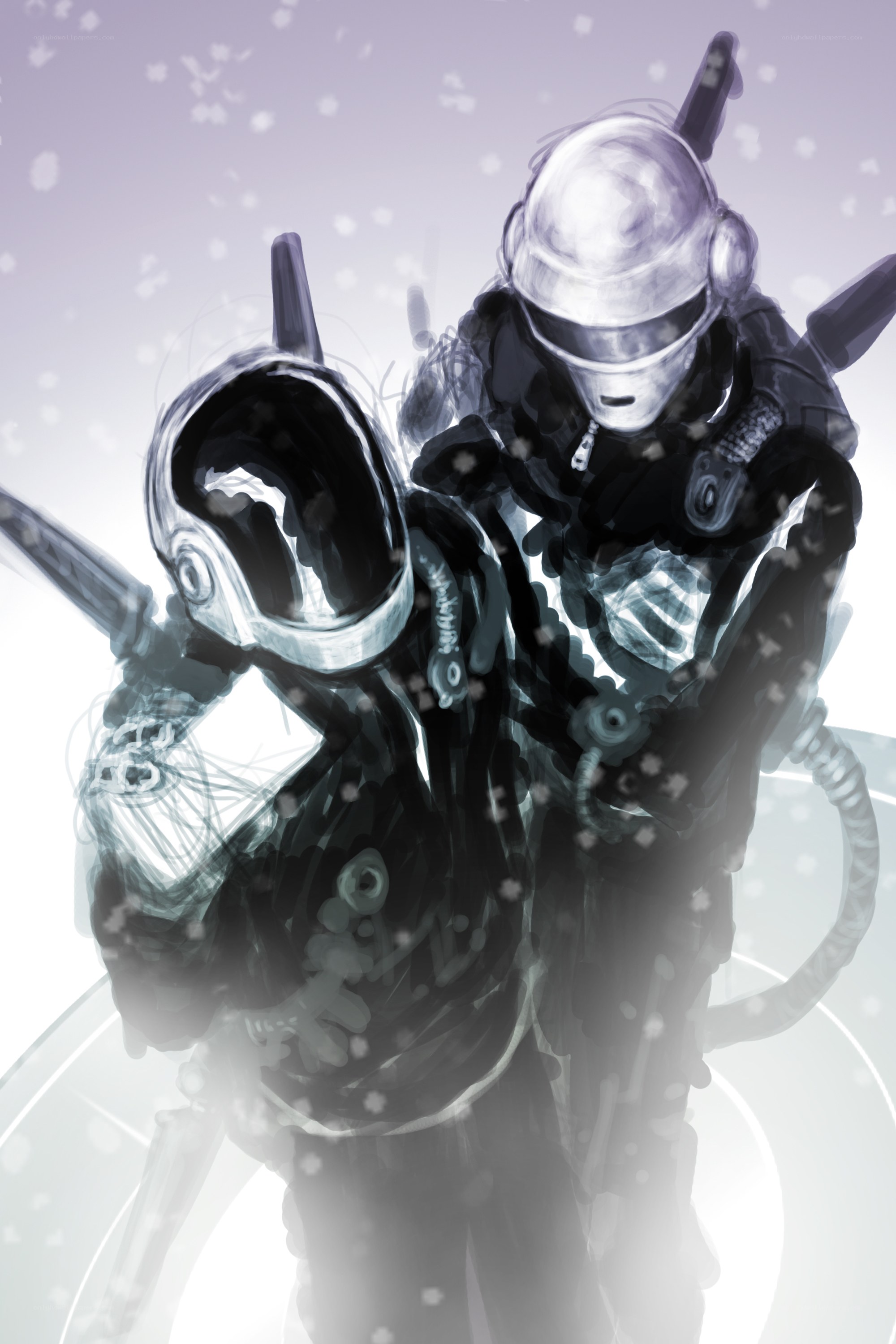 sci-fi soldiers in snow
