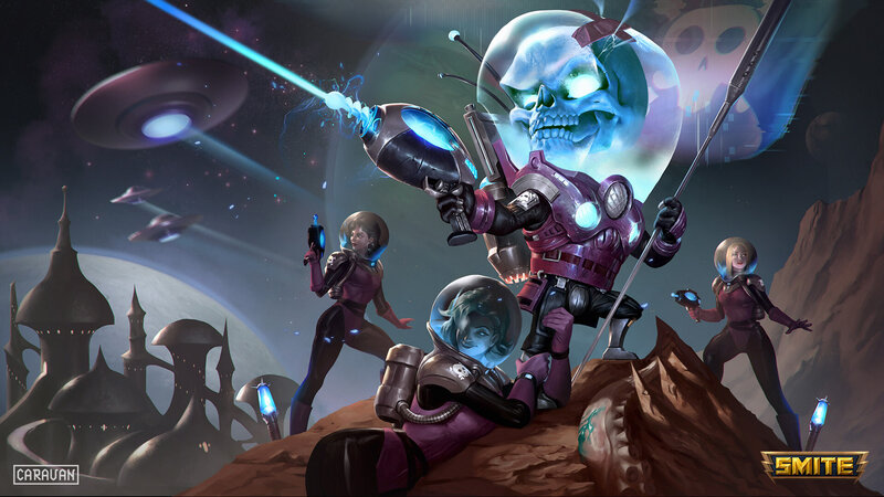 Sci-fi Soldiers on Alien Planet — Purple
