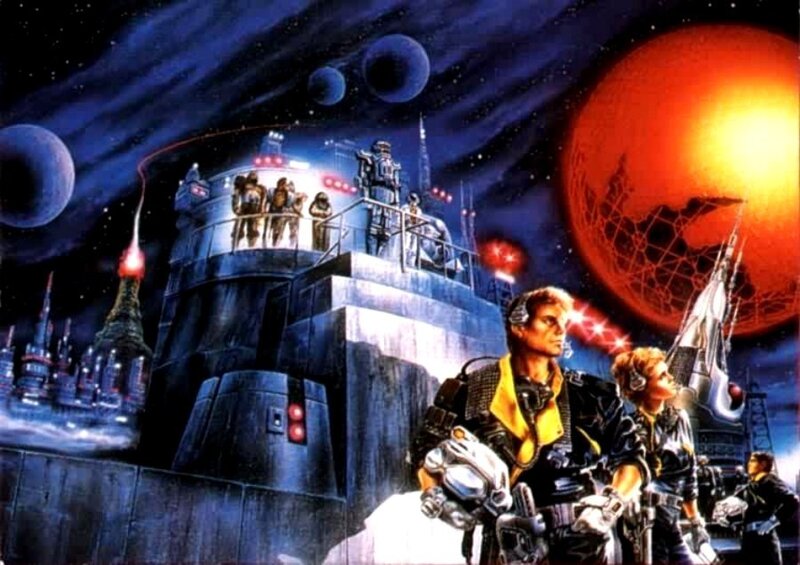 sci-fi space station scene