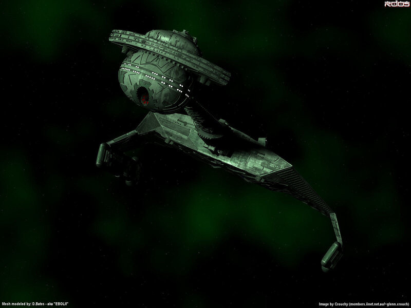 Sci-fi spaceship in space