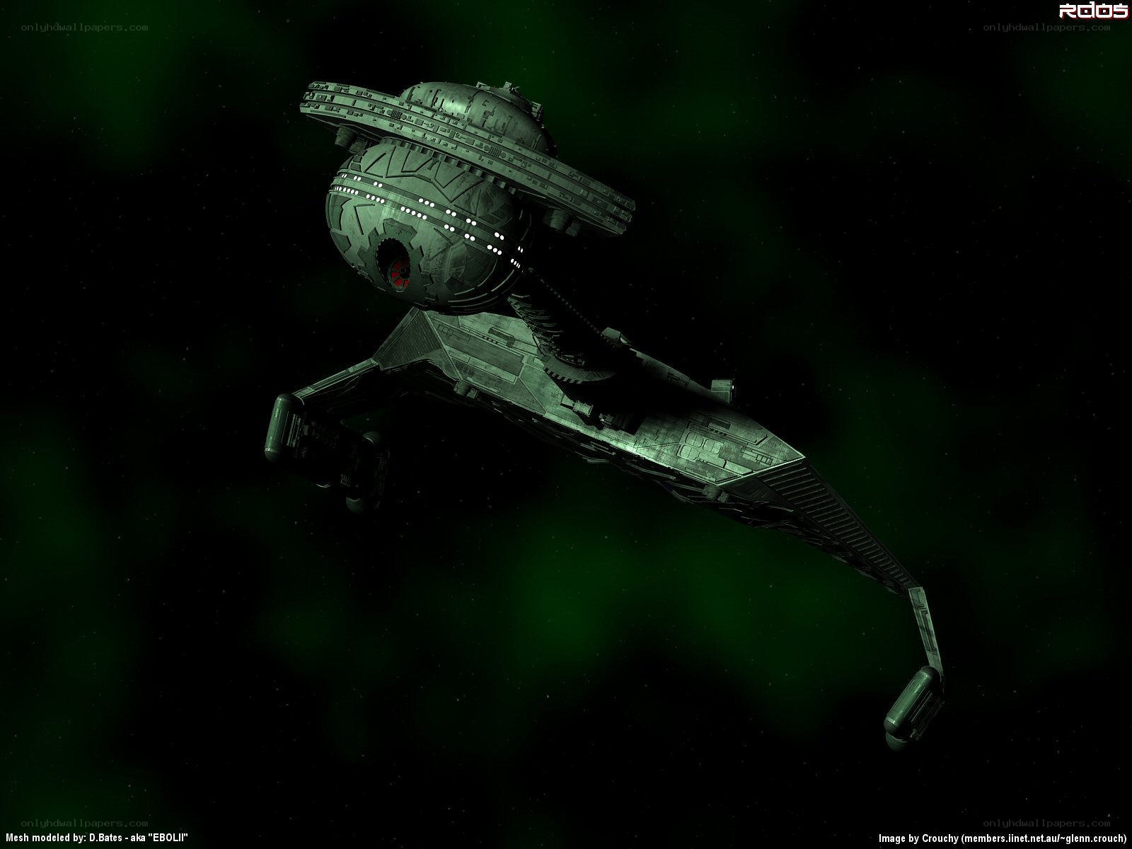 Sci-fi spaceship in space
