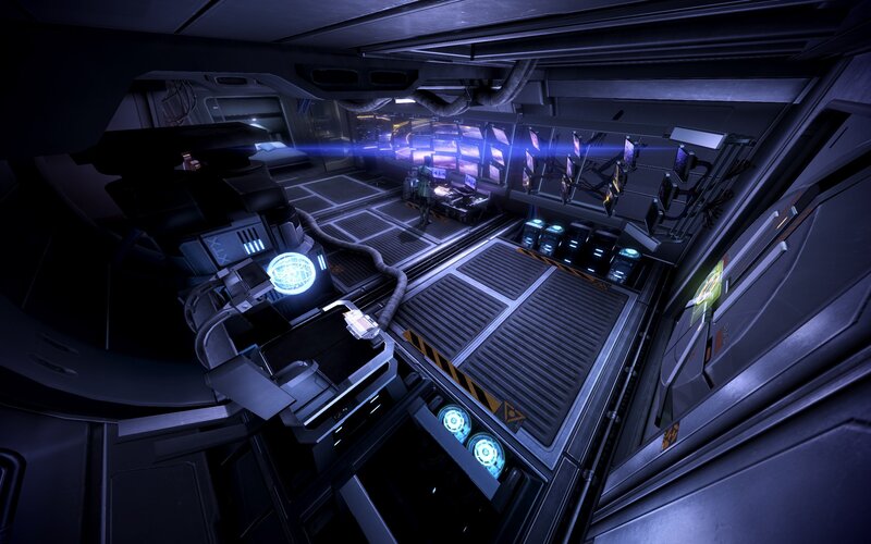 Sci-fi Spaceship Interior — Blue