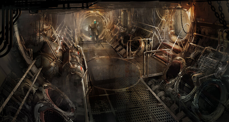 sci-fi spaceship interior