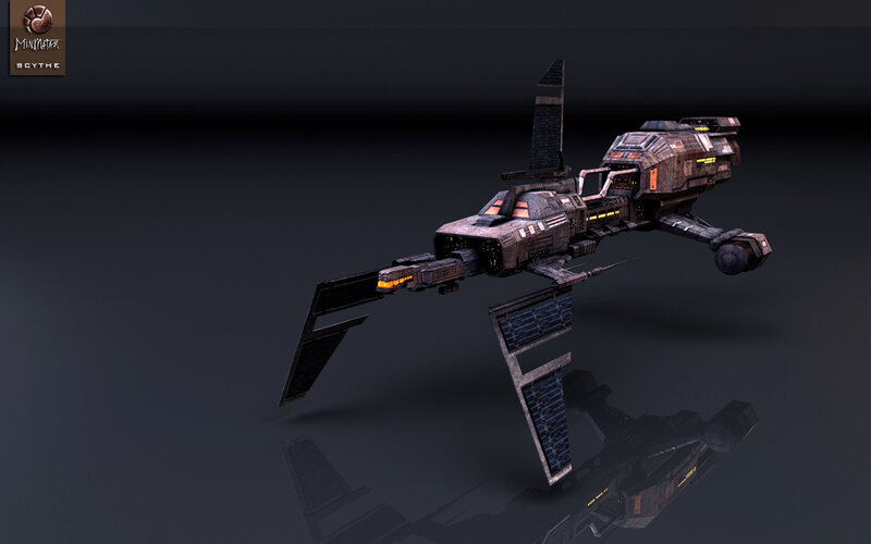 Sci-fi spaceship model