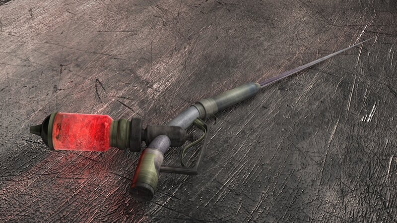 Sci-fi syringe weapon
