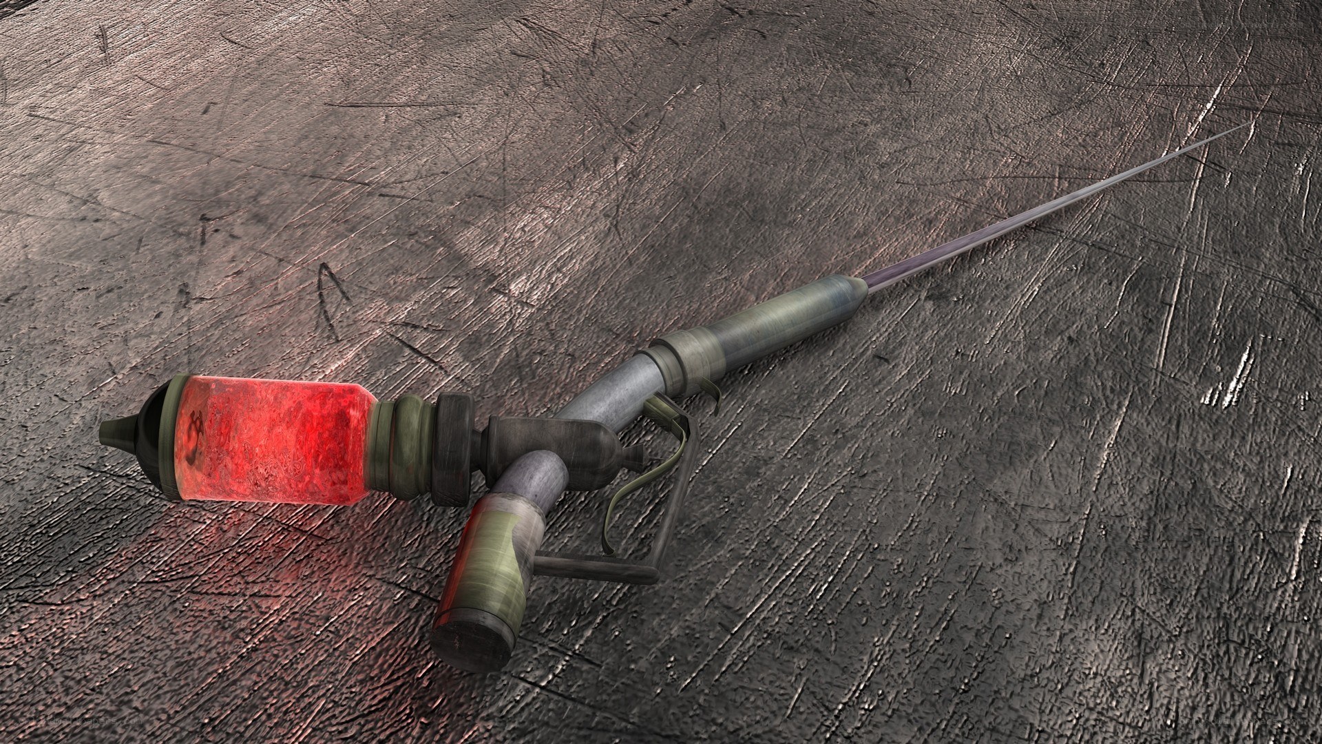 Sci-fi syringe weapon