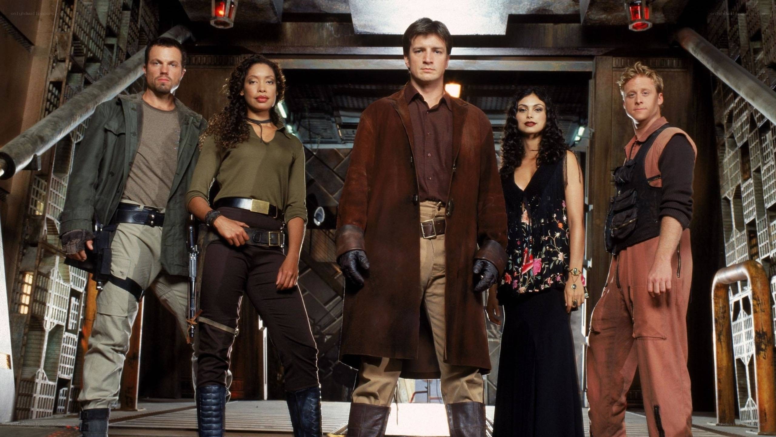 Sci-fi team in industrial setting