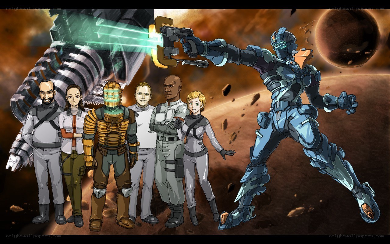 sci-fi team in space