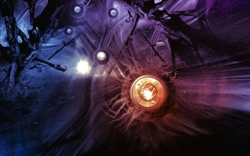 sci-fi tunnel with glowing core