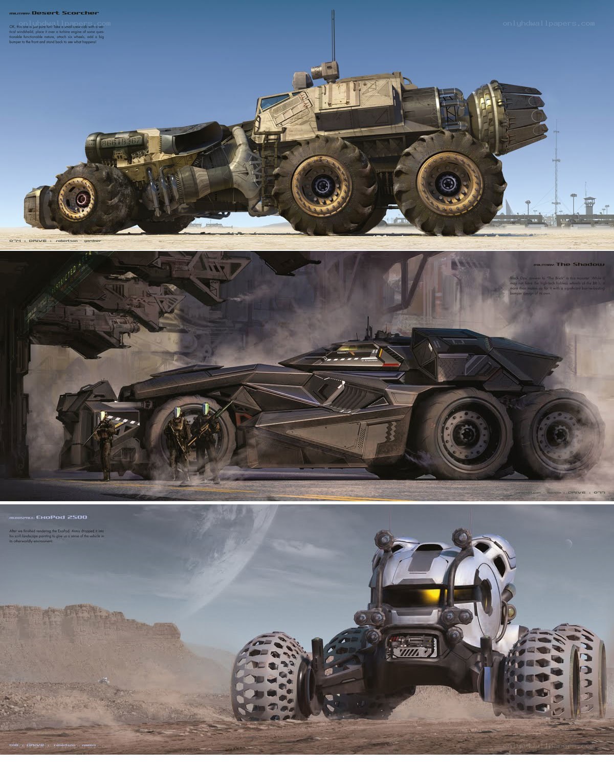 Sci-fi vehicle concept art