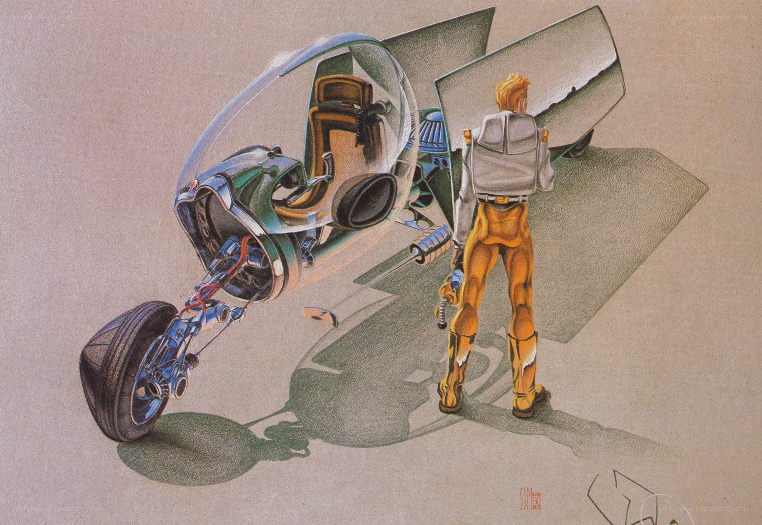 sci-fi vehicle concept art