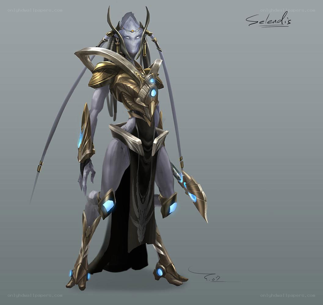 sci-fi warrior concept art
