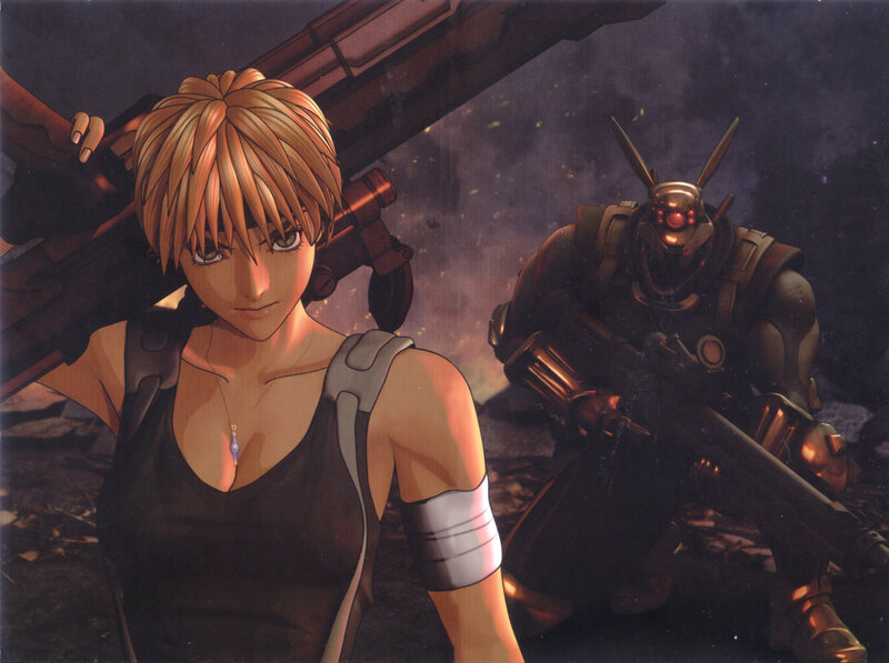 sci-fi warrior duo