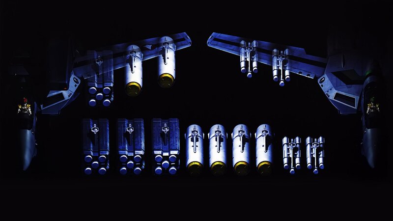 Sci-fi weapon display
