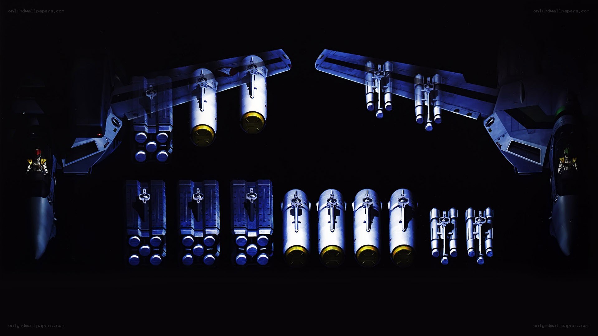 Sci-fi weapon display