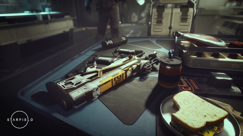 Sci-fi Weapon on Table