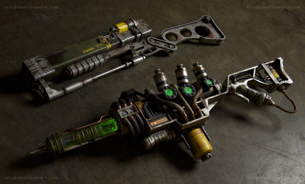 sci-fi weapons concept art