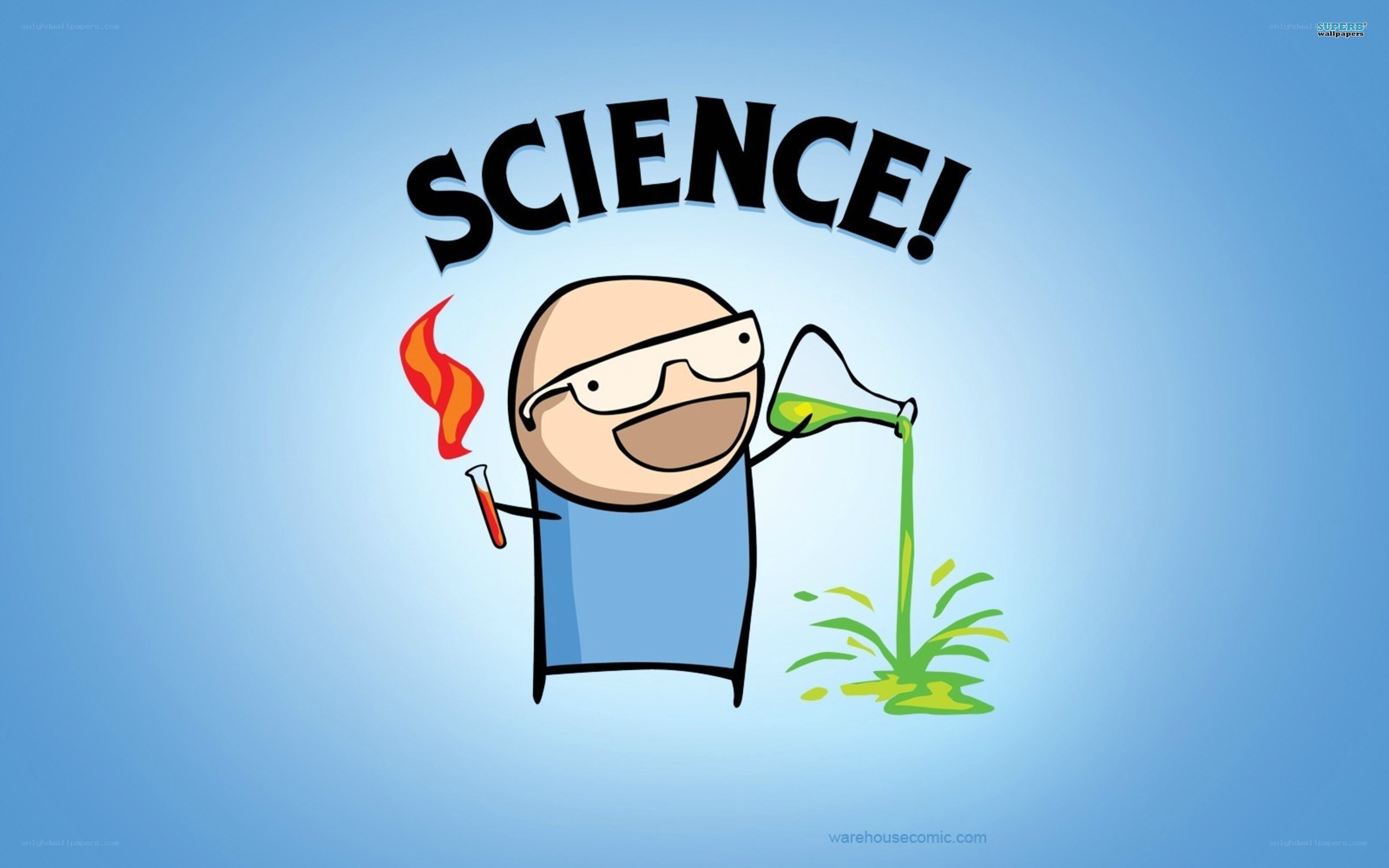 Science cartoon character