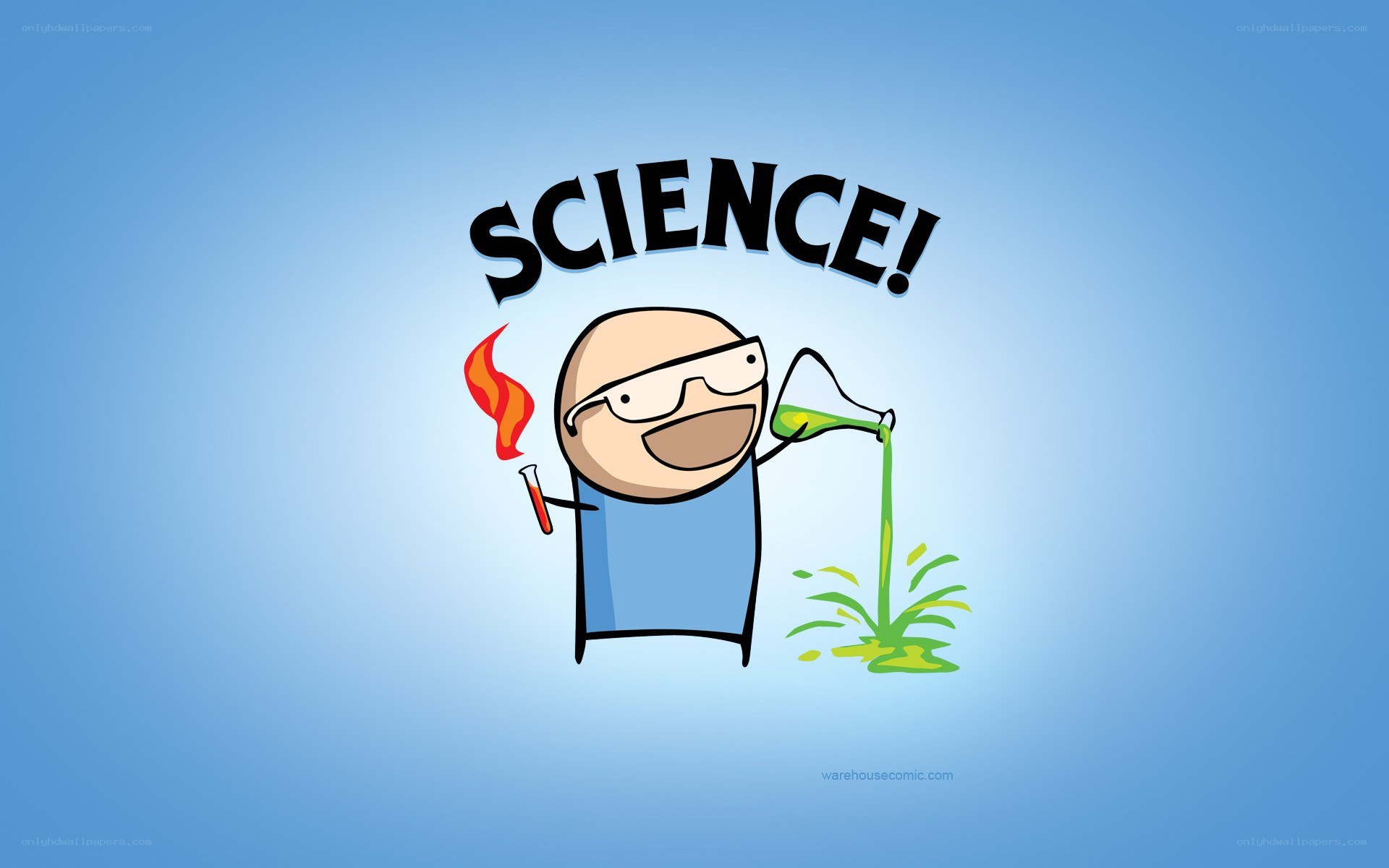 Science cartoon character
