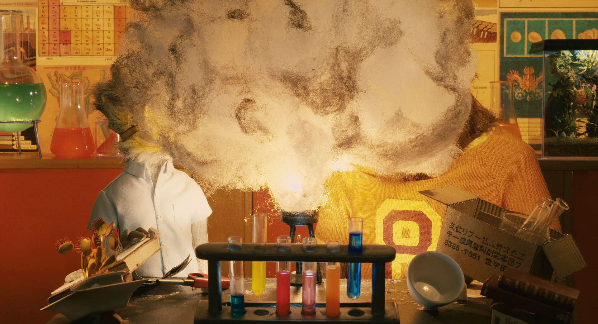 Science experiment explosion
