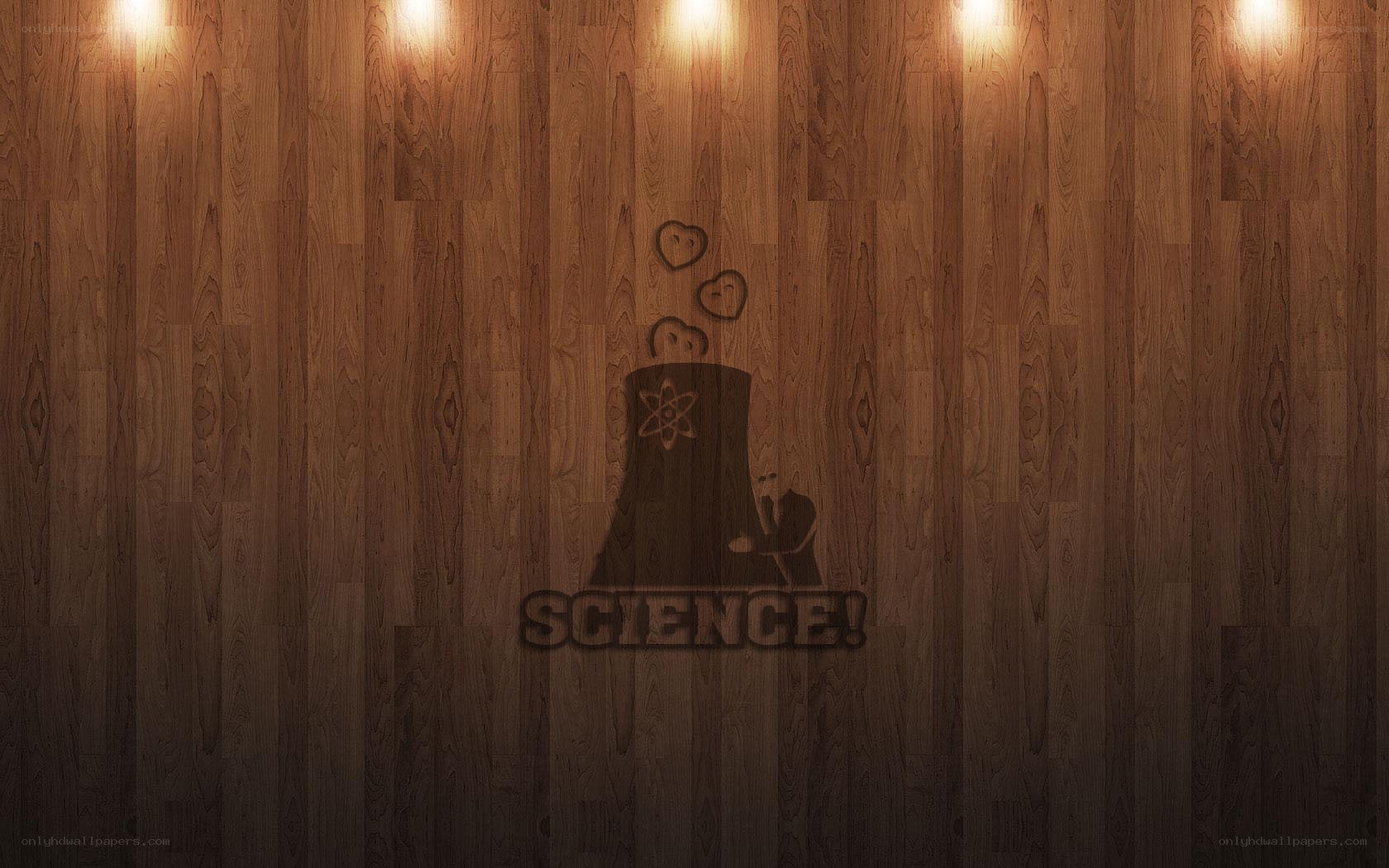 science logo on wood