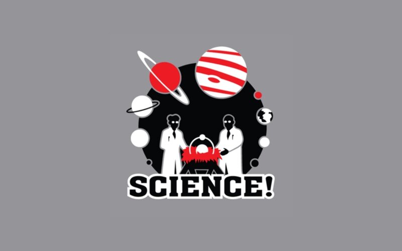 science logo with planets