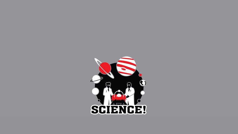 Science logo with planets