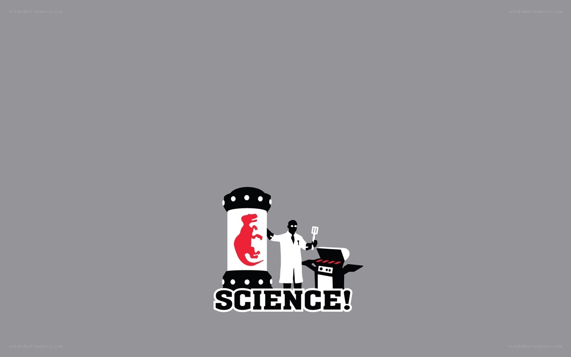 Science logo with scientist