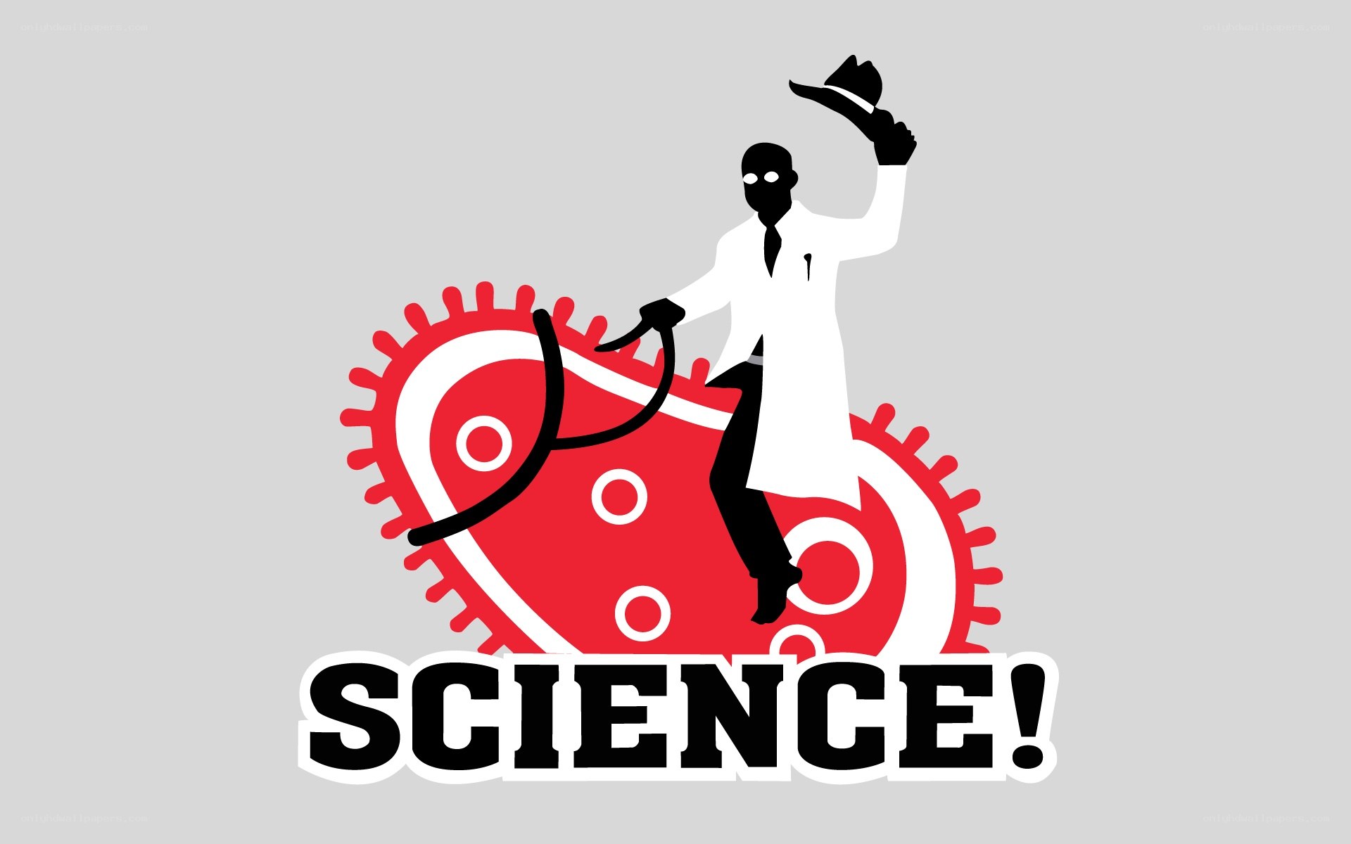 science logo with scientist