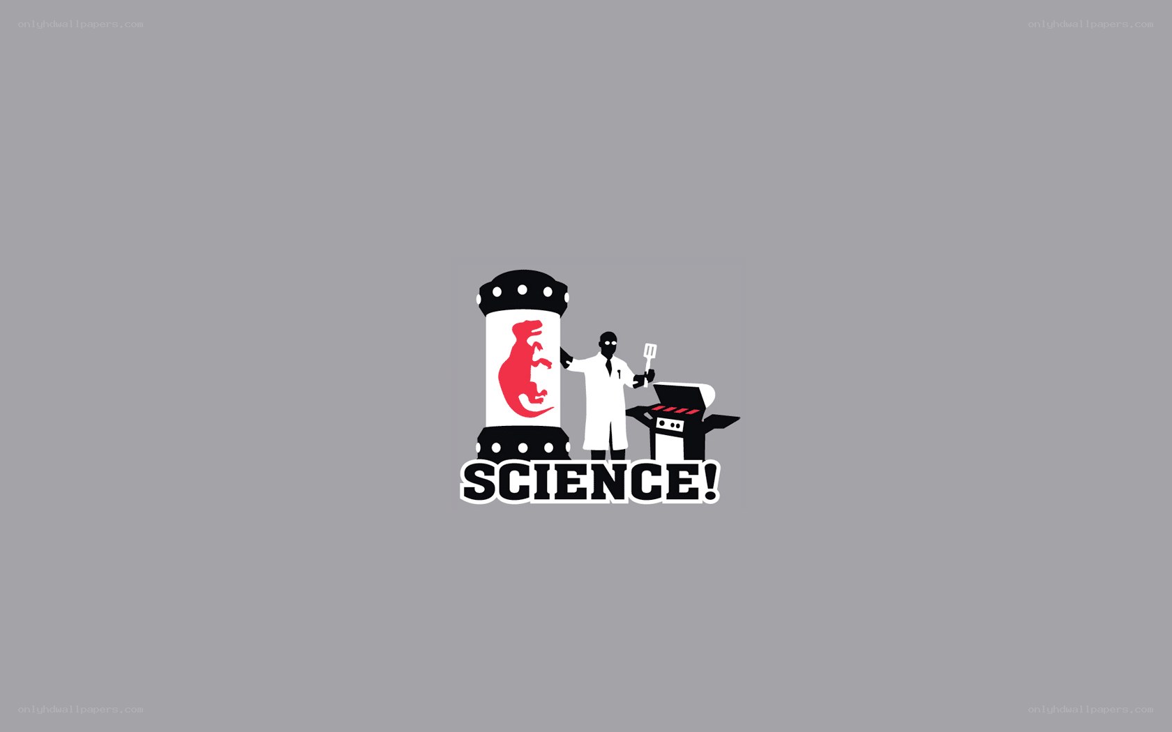 Science logo with scientist