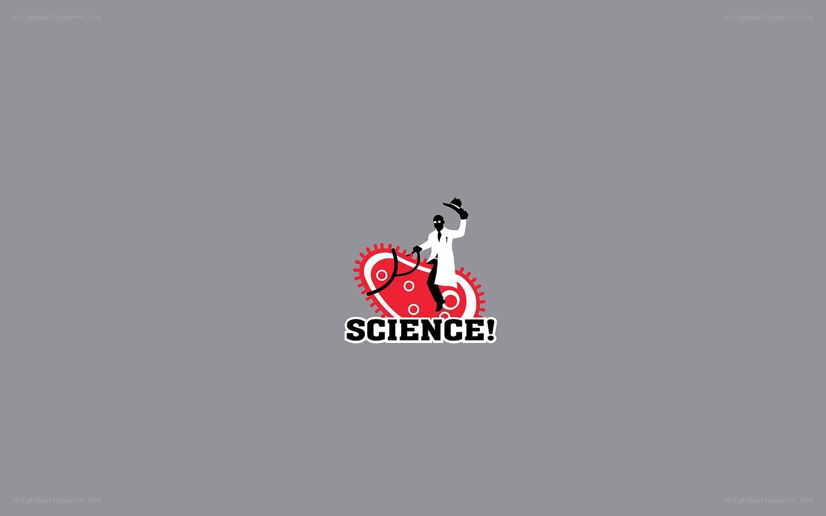 Science logo with scientist