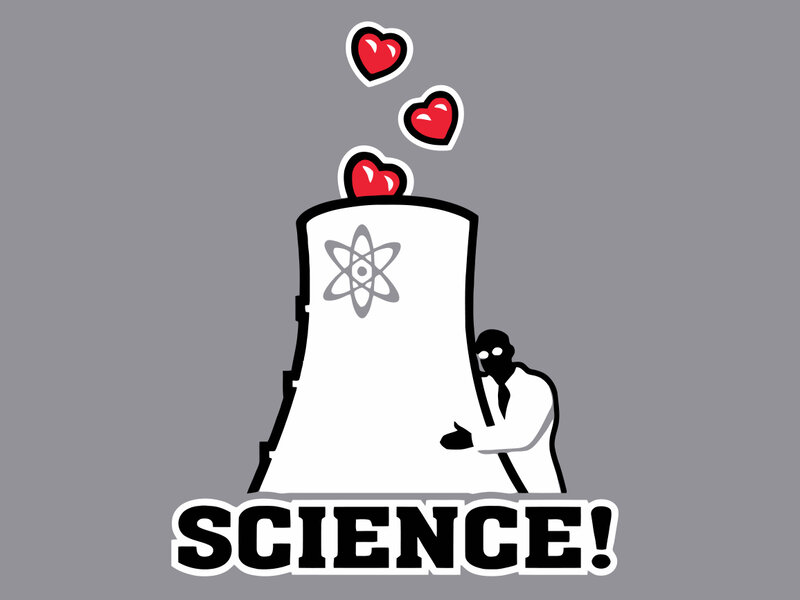 Science love illustration