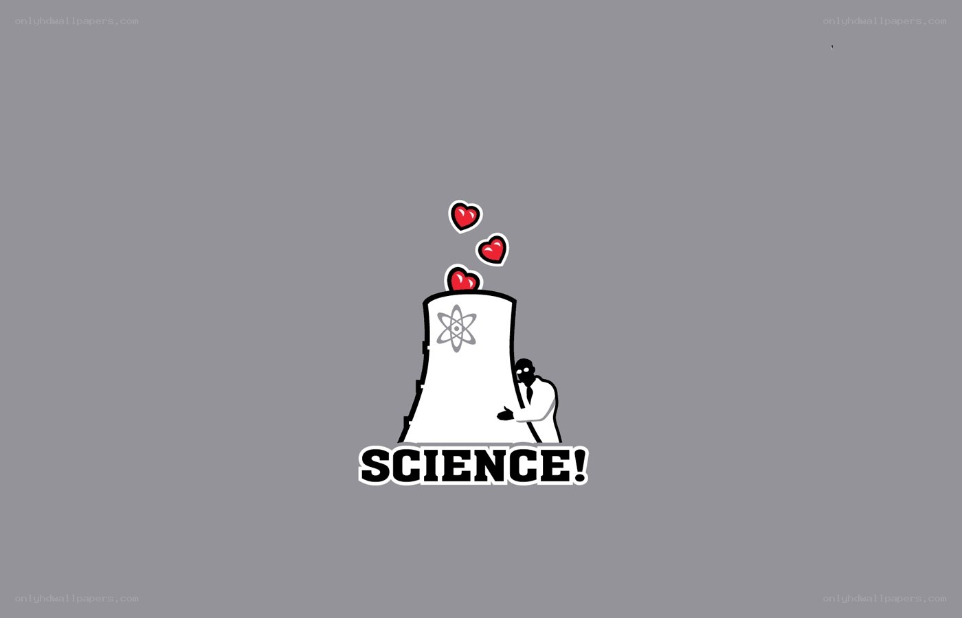 Science love illustration