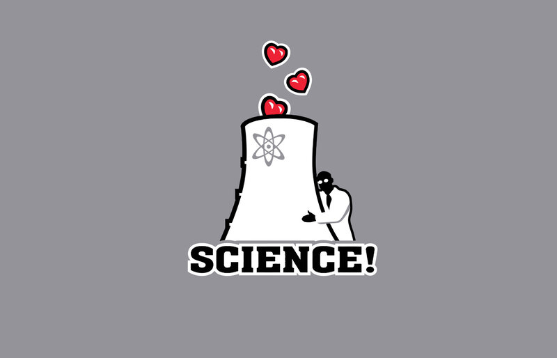 Science love illustration