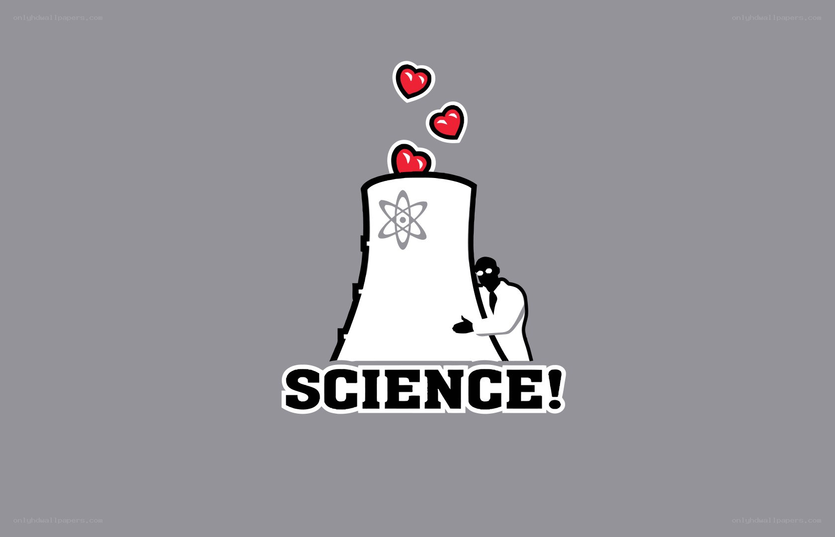 Science love illustration
