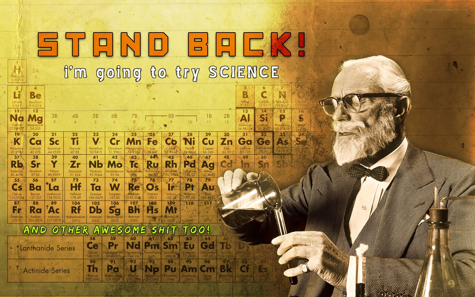 Science Meme with Periodic Table
