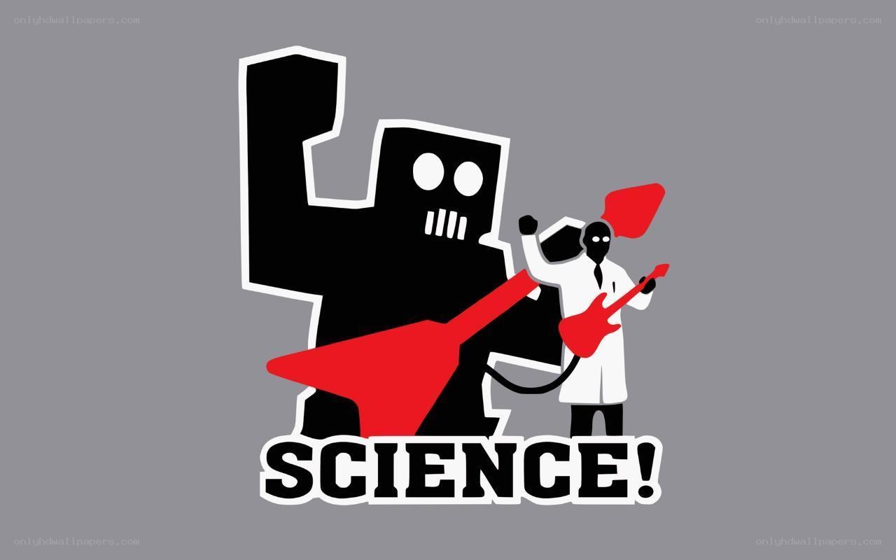 science rock band logo