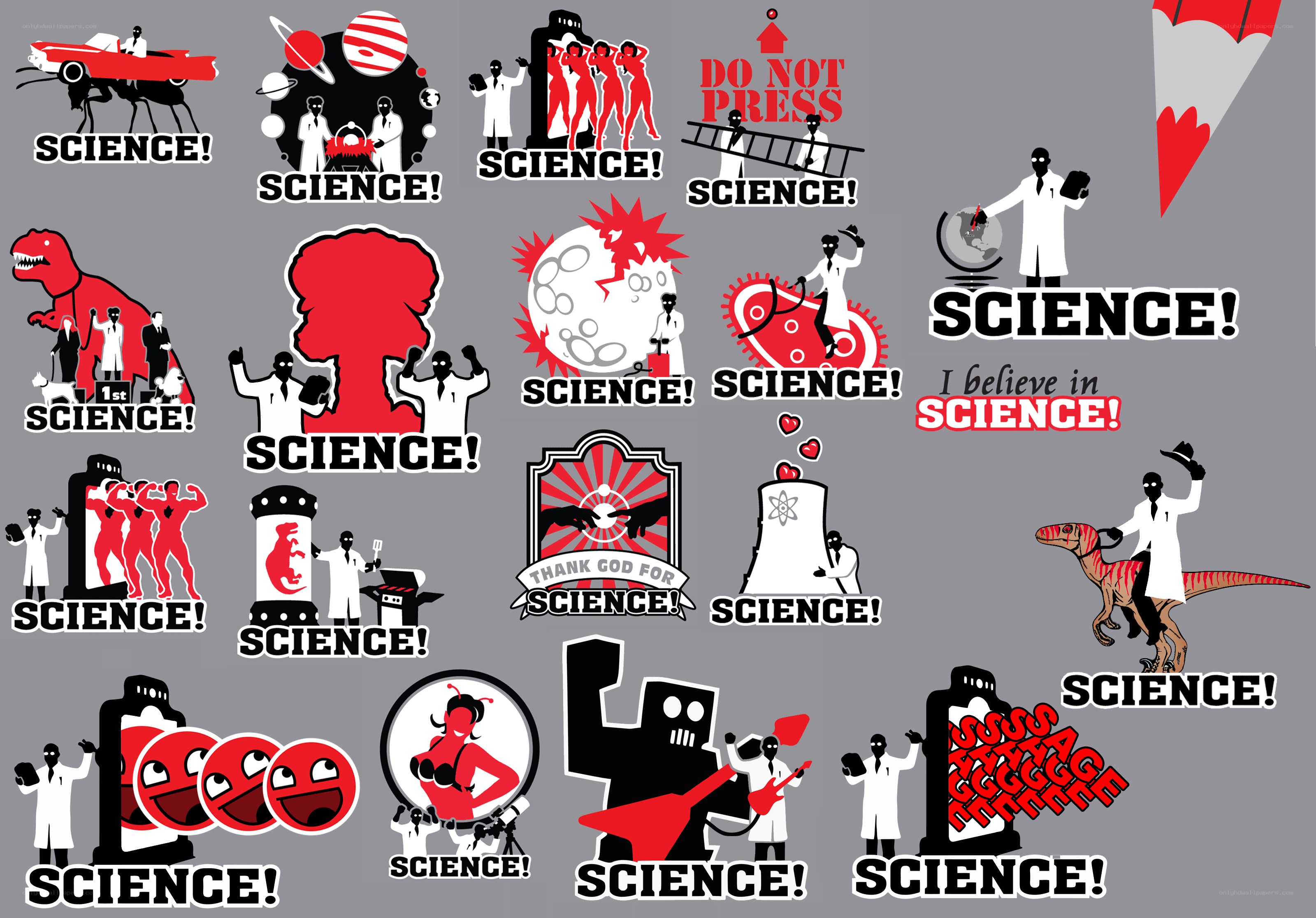 Science-themed graphic collection