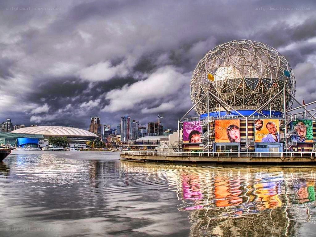 Science World at night