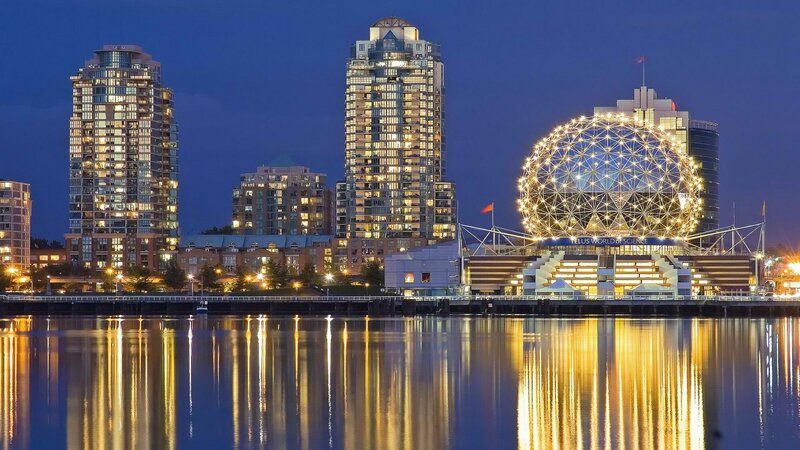 Science World at night