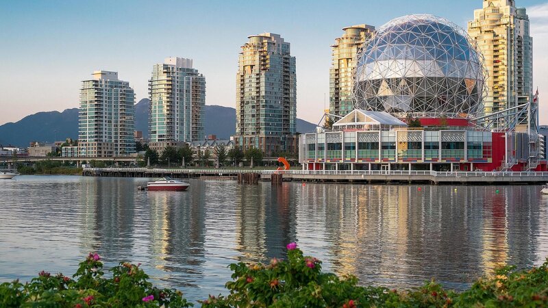 Science World Building — Blue, Serene, Sunset