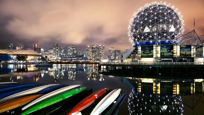 Science World Geodesic Dome — Blue