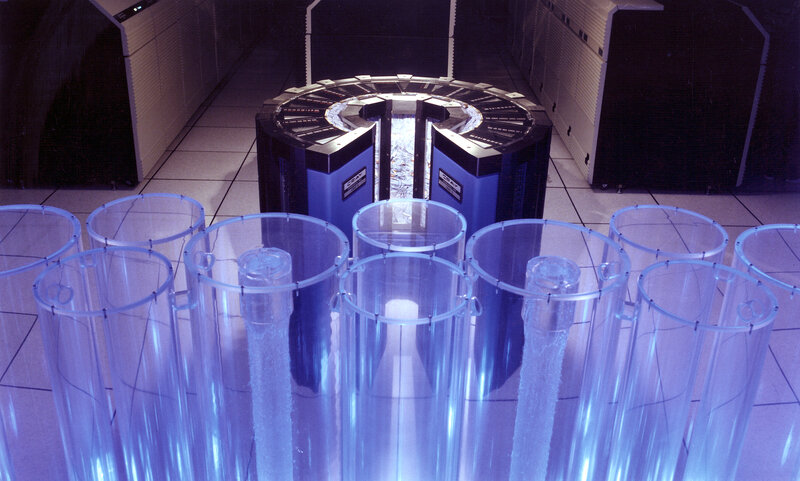 scientific experiment with tubes