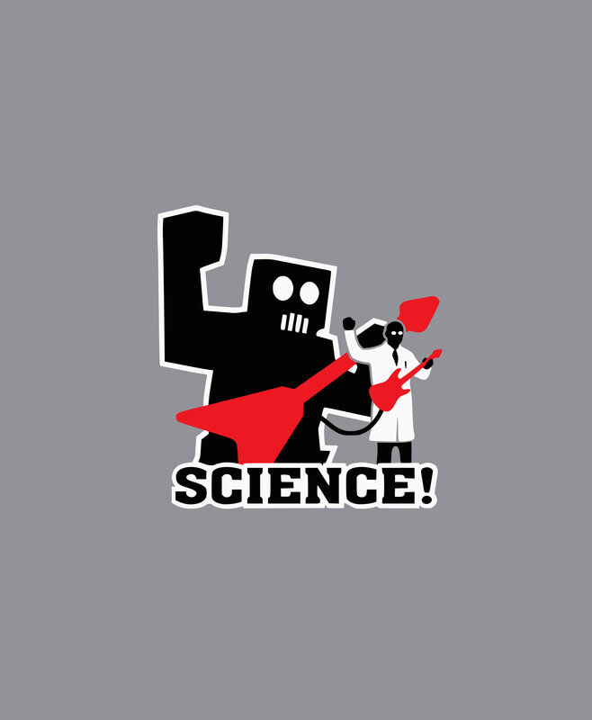 Scientist and Robot — Gray