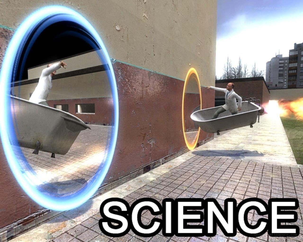 Scientist in a bathtub