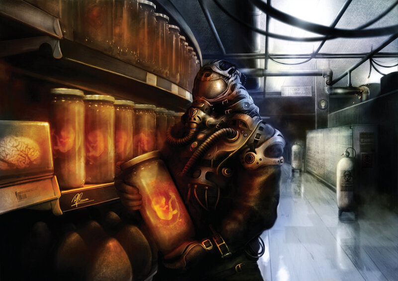 Scientist in a bio-lab