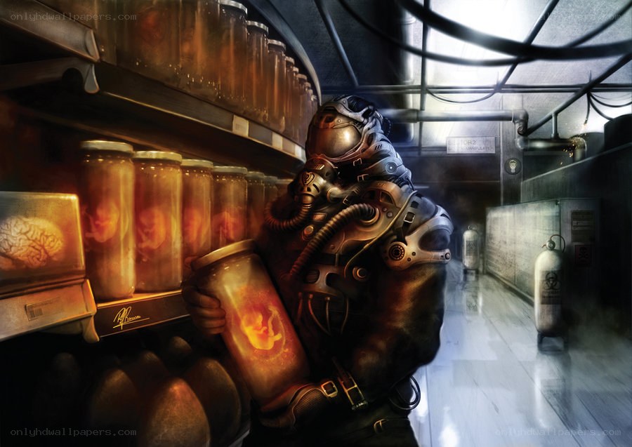 Scientist in a bio-lab