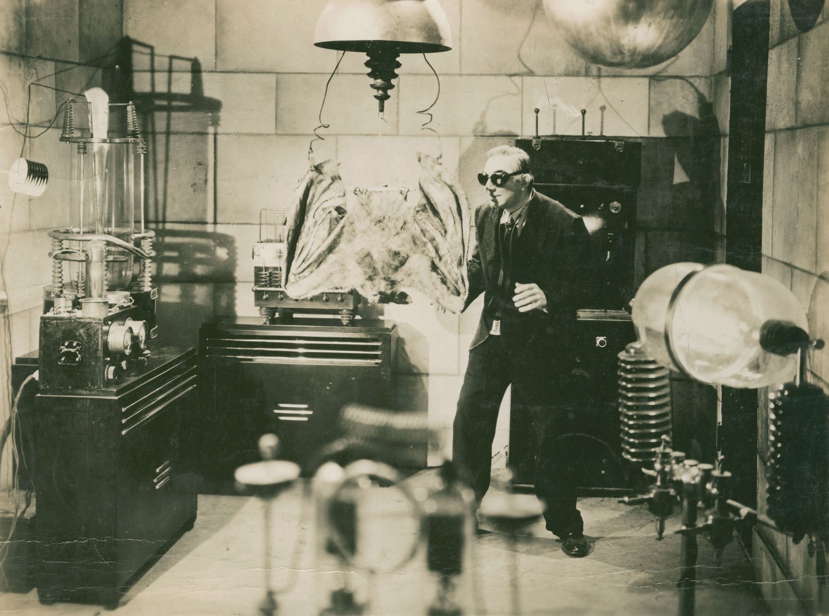 scientist in a lab with equipment