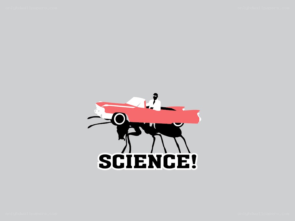 scientist in car on ant