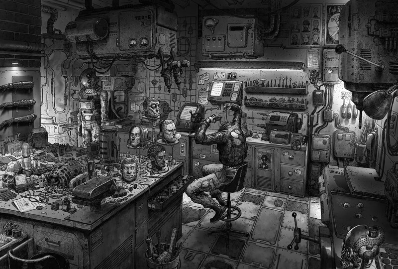 Scientist in Lab — Black